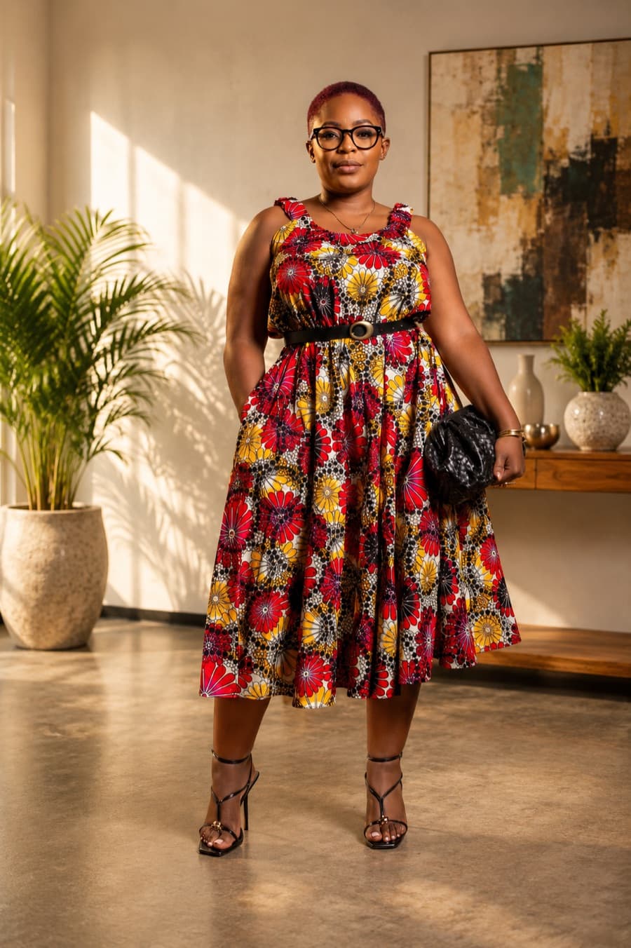 Emily Midi Swing Dress